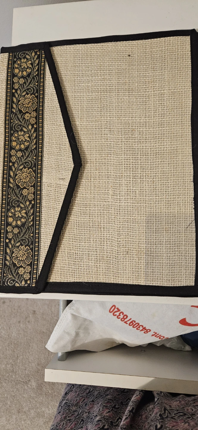 🥕📷 Woven Jute file folder to keep documents
