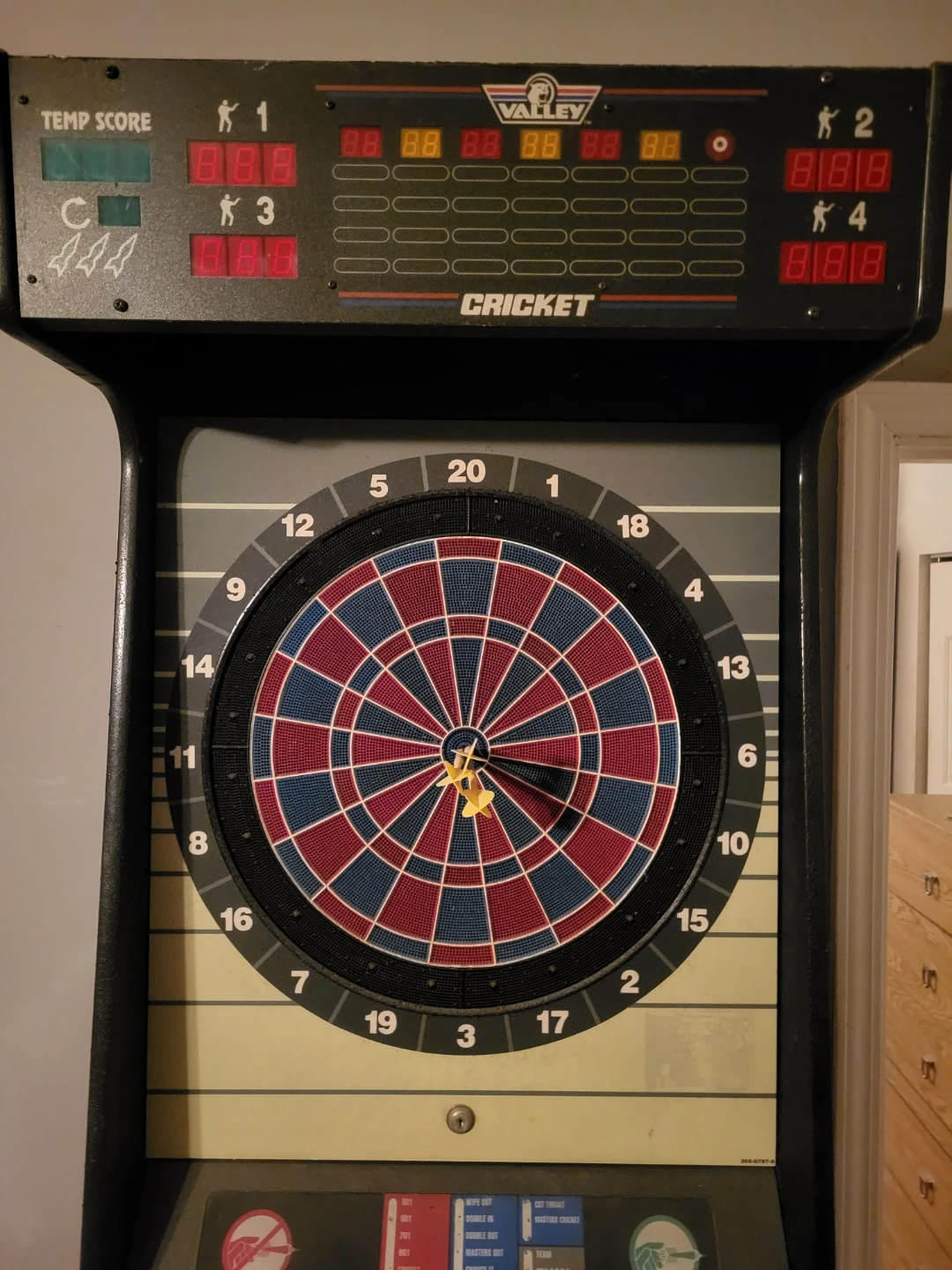 Valley Cougar Electronic Dartboard Cabinet