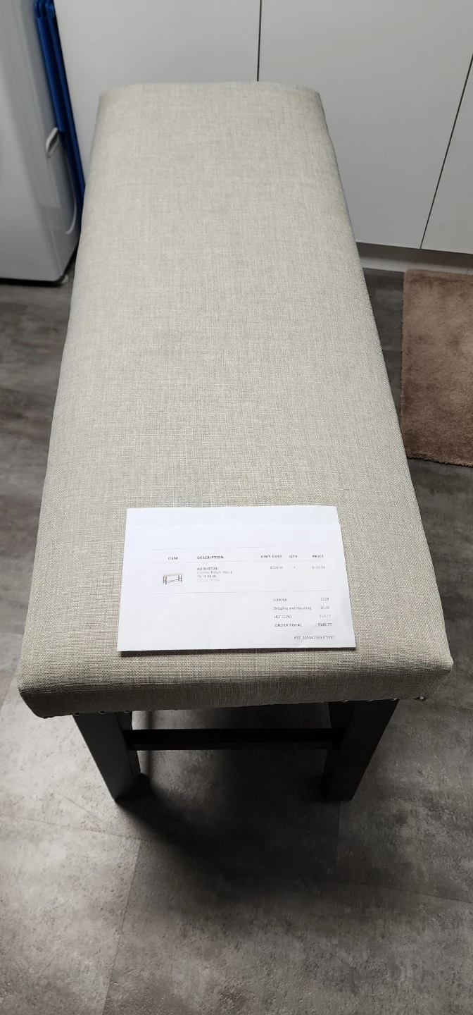 Upholstered Bench with Nailhead Trim