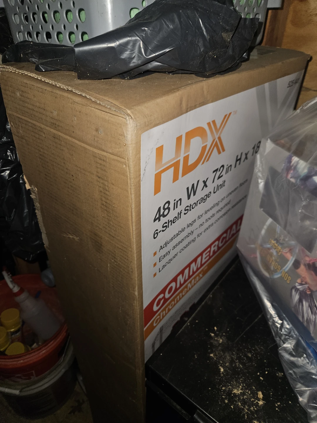 HDX 48" W x 72" H x 18" D 6-Shelf Commercial Storage Unit
