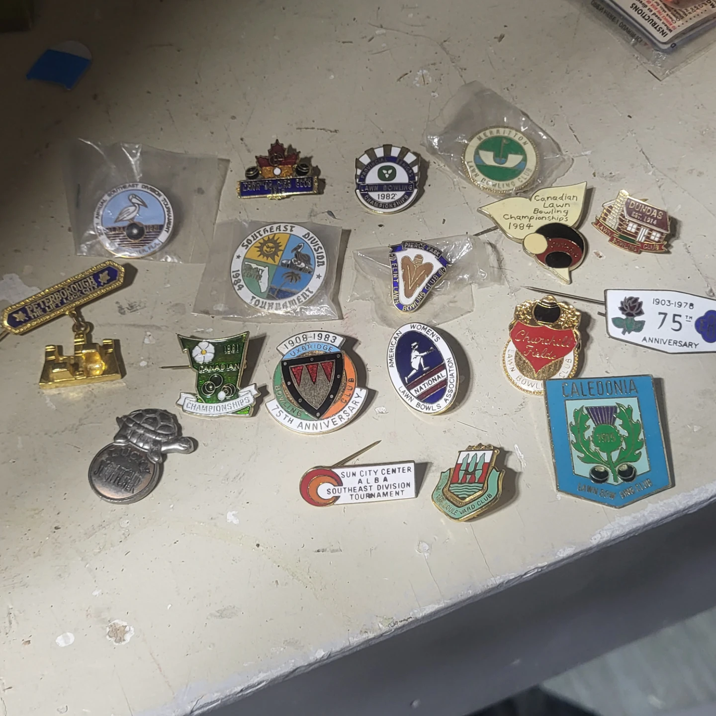 Collection of Vintage Lawn Bowling Pins - photo 3