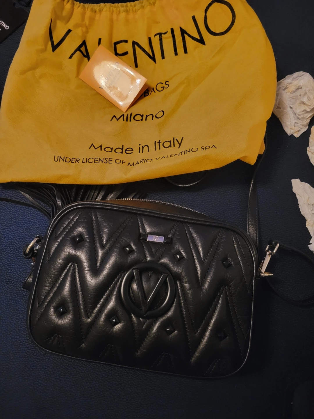 Valentino Bags Black Quilted Leather Shoulder Bag