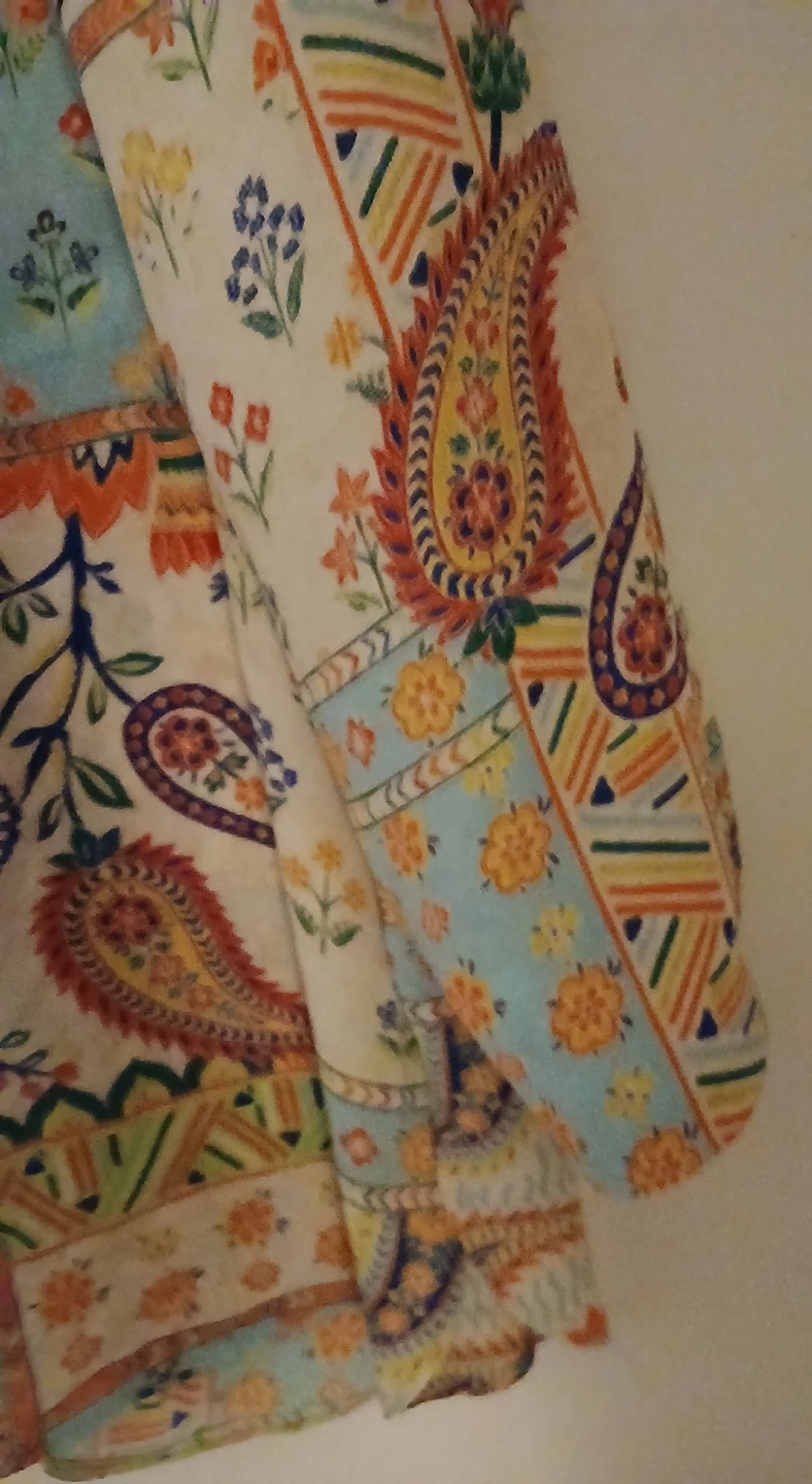 Rose + Olive Women's Paisley Print Button-Up Shirt - Size L - photo 4
