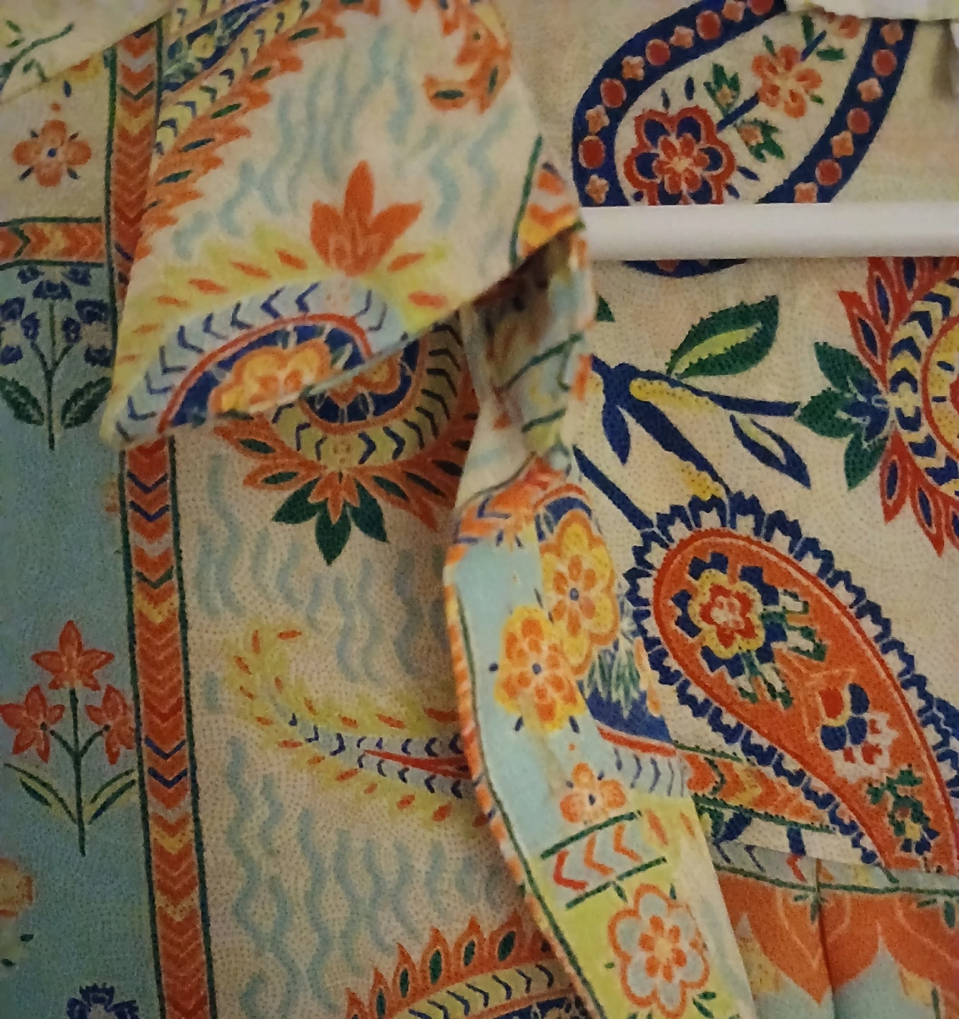 Rose + Olive Women's Paisley Print Button-Up Shirt - Size L - photo 5