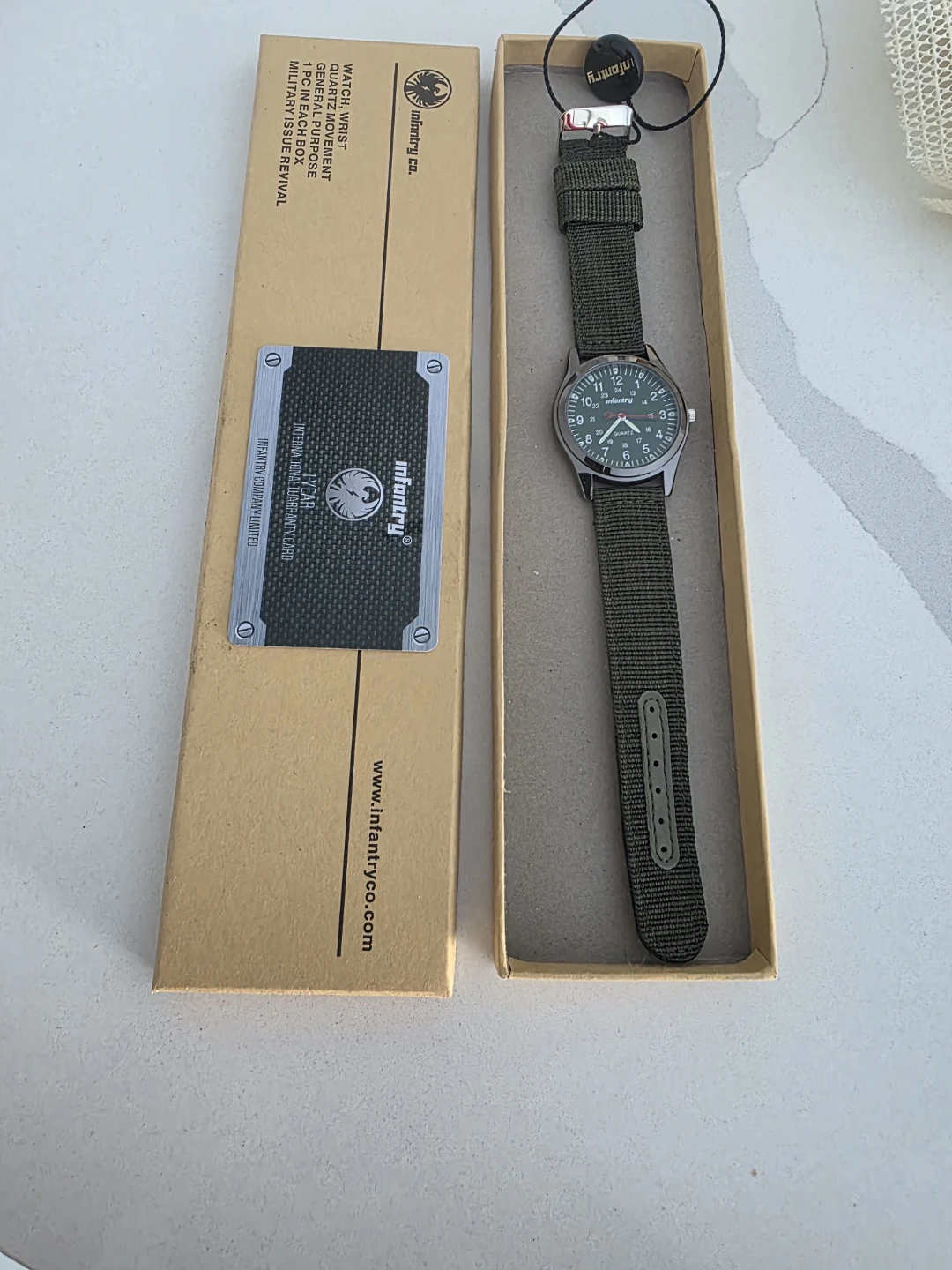 Infantry Men's Analog Watch - Green - photo 2