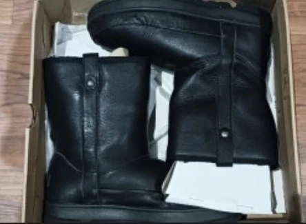 🏆Winter UGG Black Leather Boots - photo 2