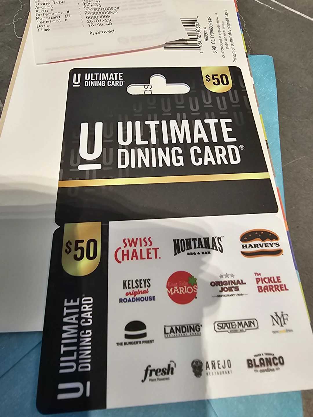 $50 Ultimate Dining Card