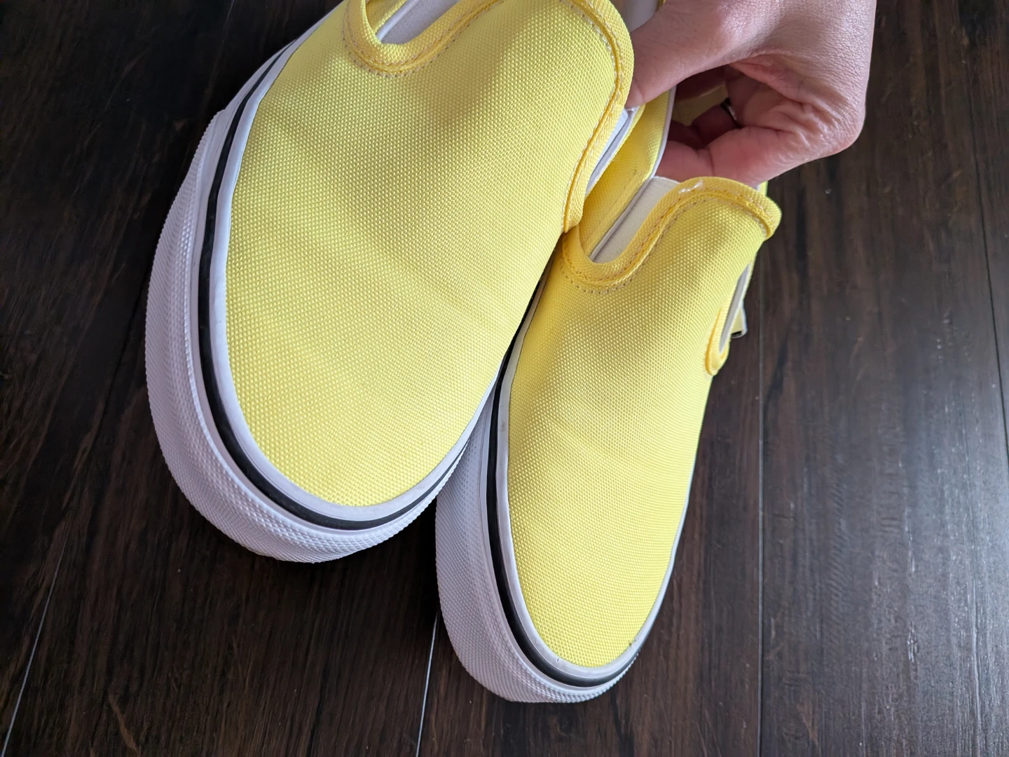Vans Neon Yellow Slip-On Shoes - photo 4