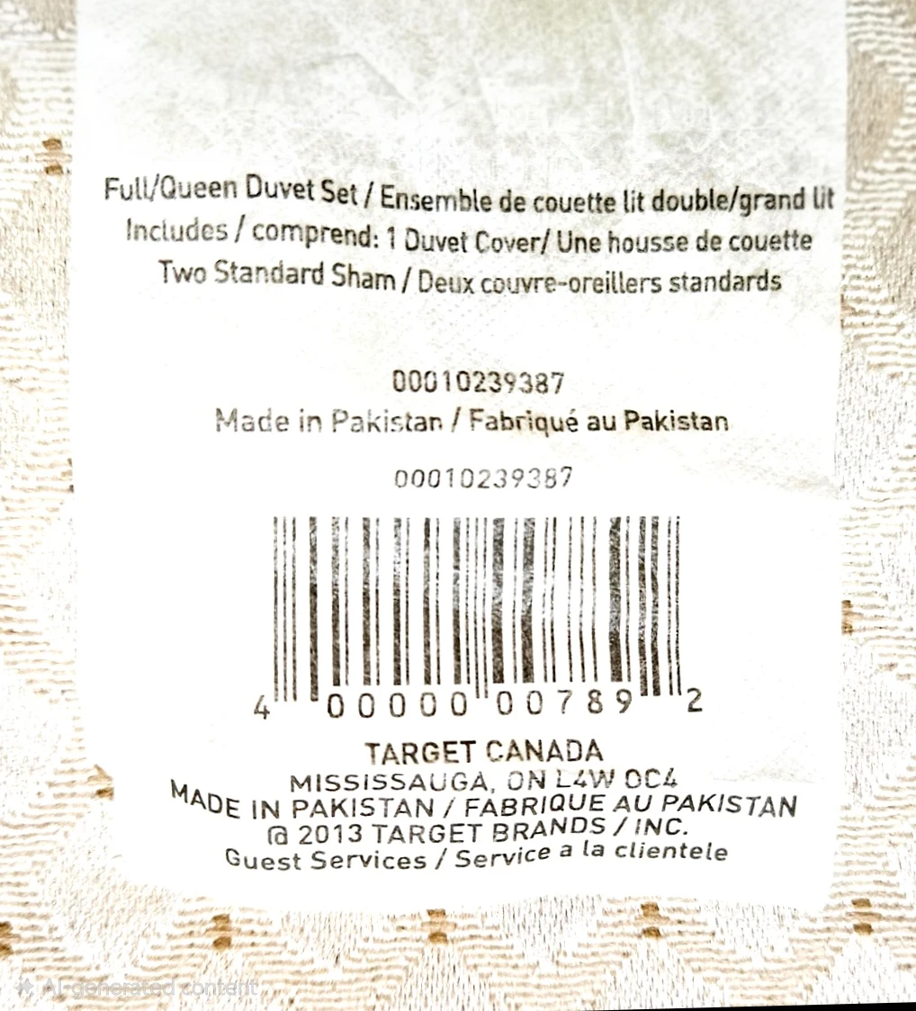 Target Canada Full/Queen Duvet Set - Glasses Print 🧡 - photo 5