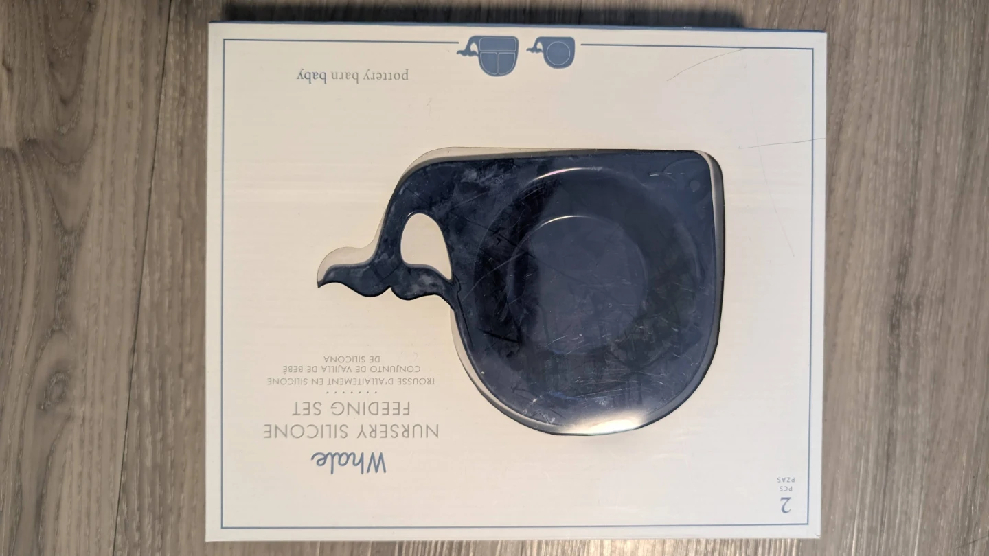 Whale Nursery Silicon Feeding Set