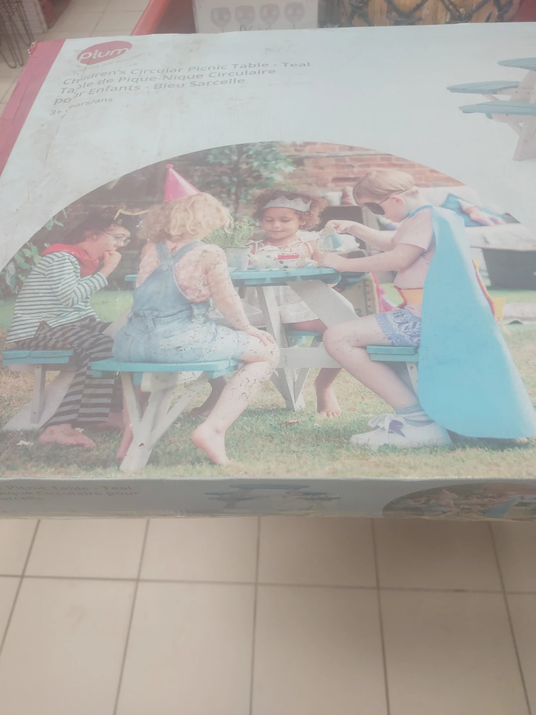 Plum Children's Circular Picnic Table - Teal