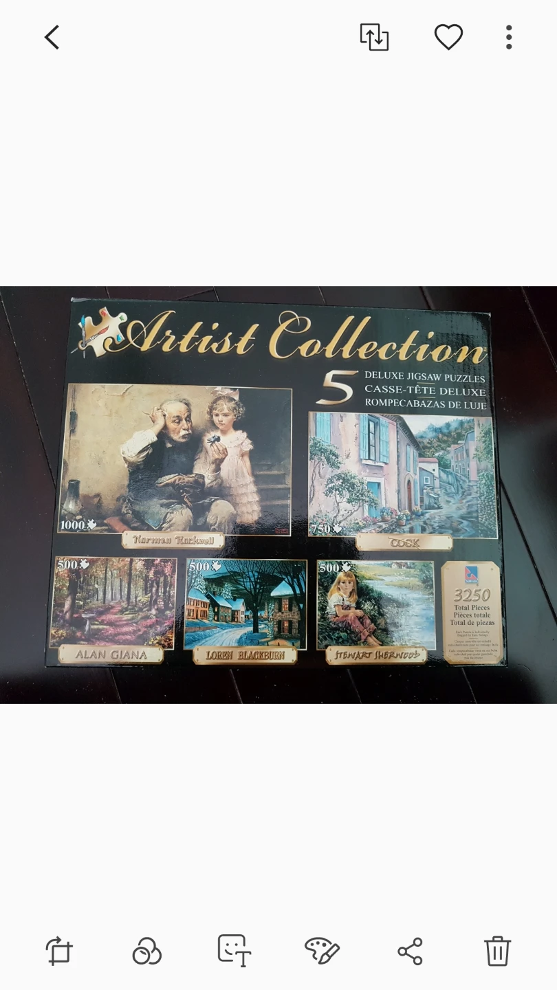 BOX OF FIVE PUZZLES🏆