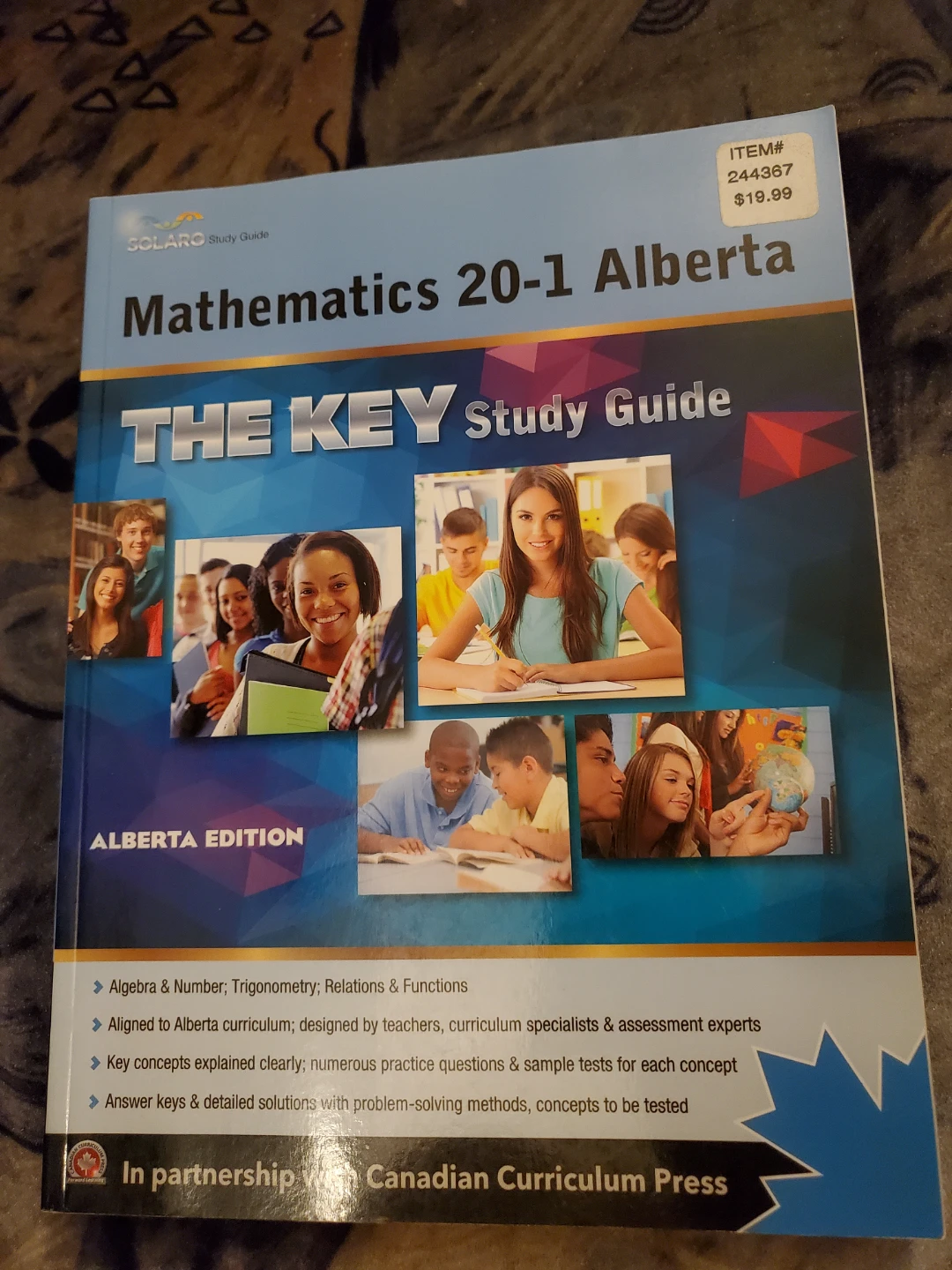 SOLARO Mathematics 20-1 Alberta The Key Study Guide