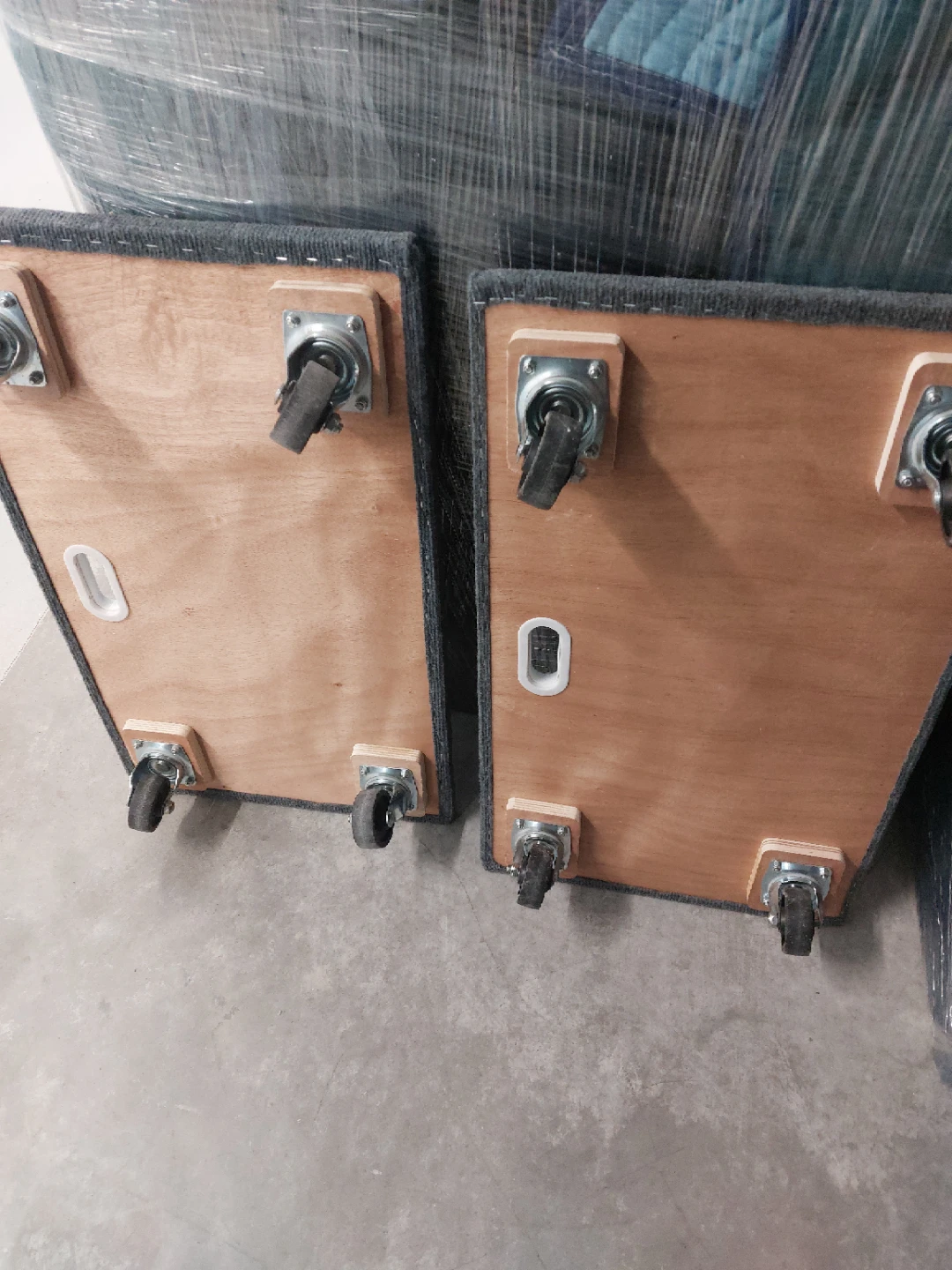 Two carpeted moving dollies - photo 2