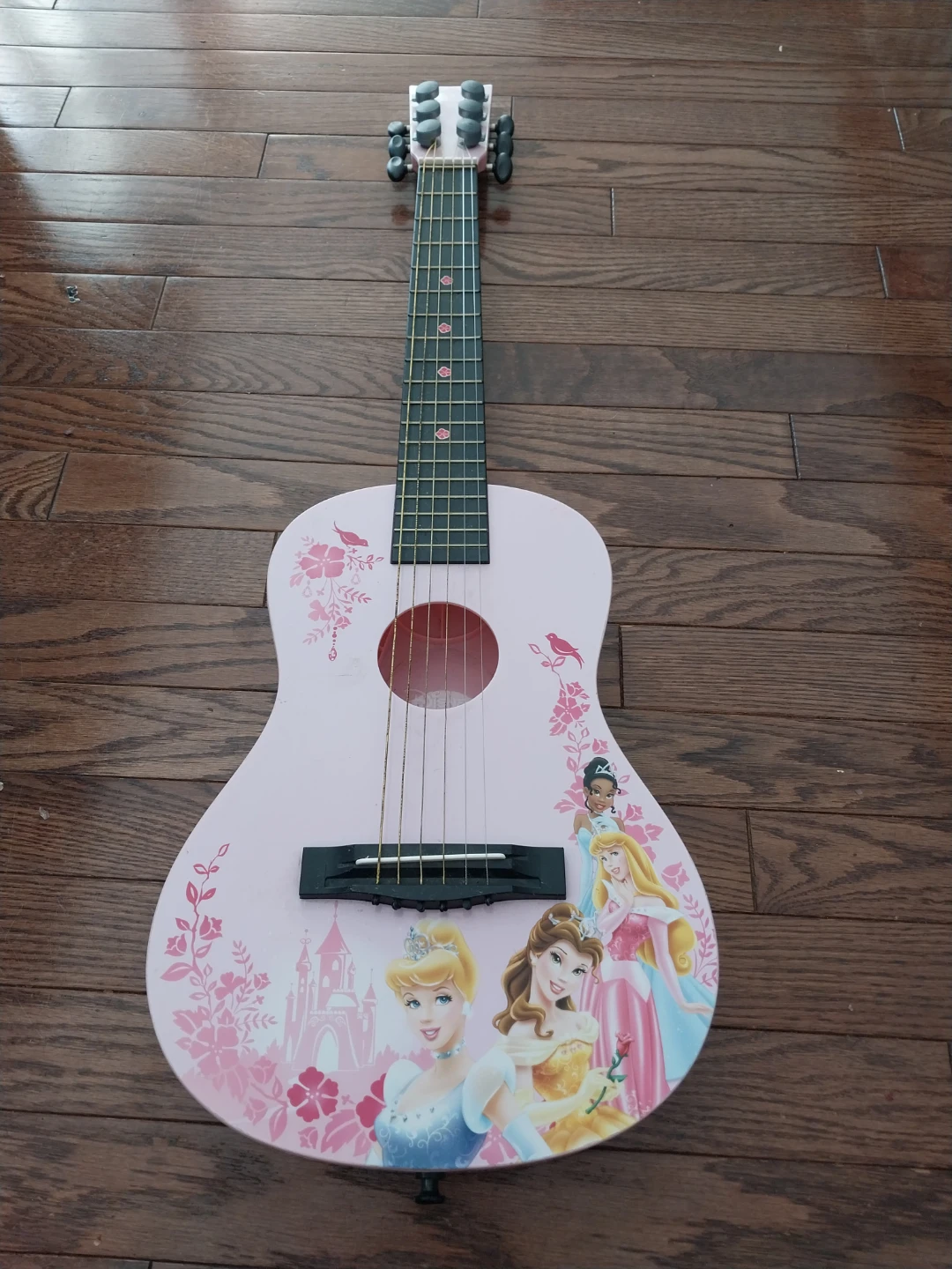 Kids Pink Disney Princess Acoustic Guitar