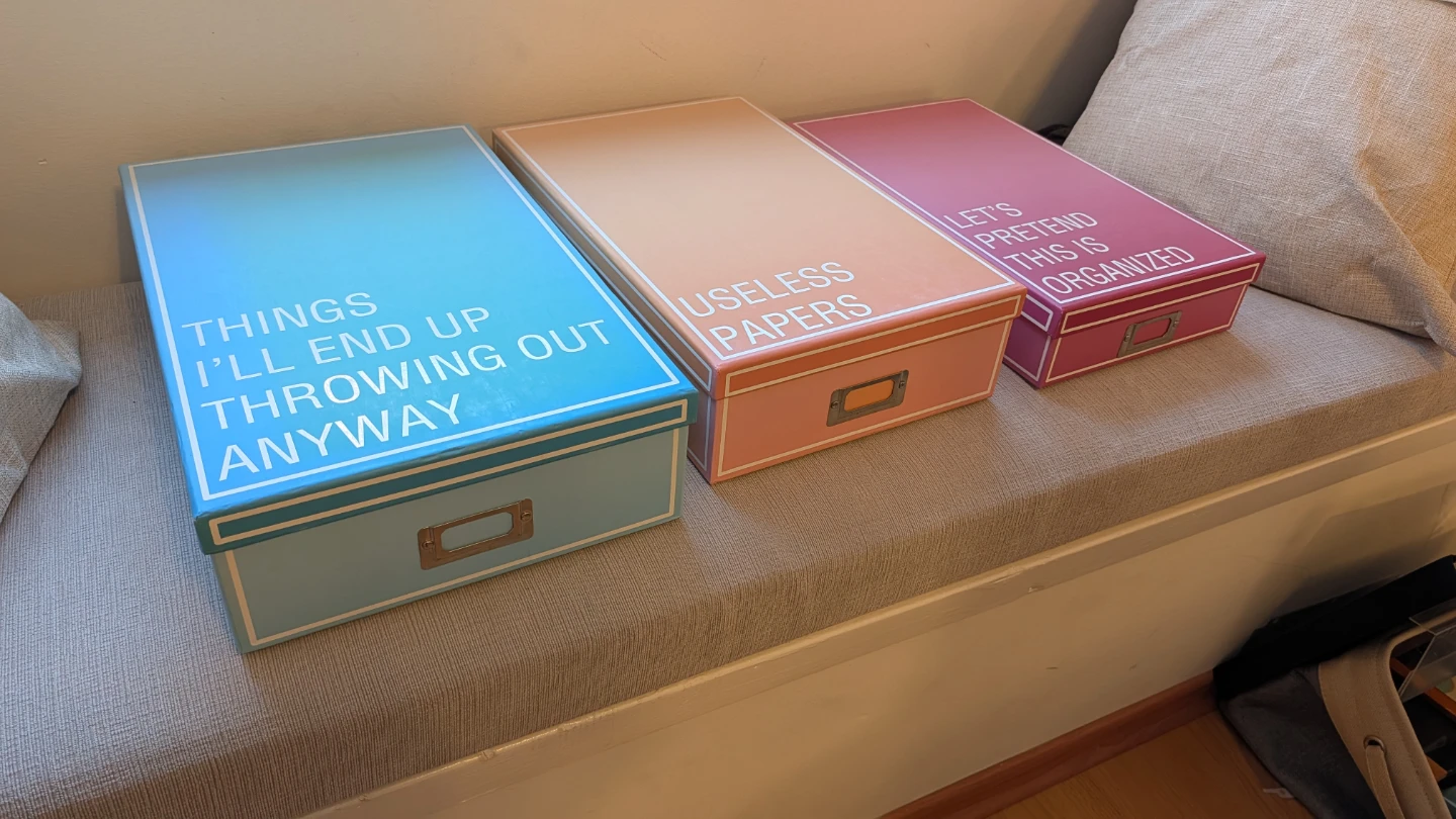 Set of 3 Decorative Storage Boxes - photo 5