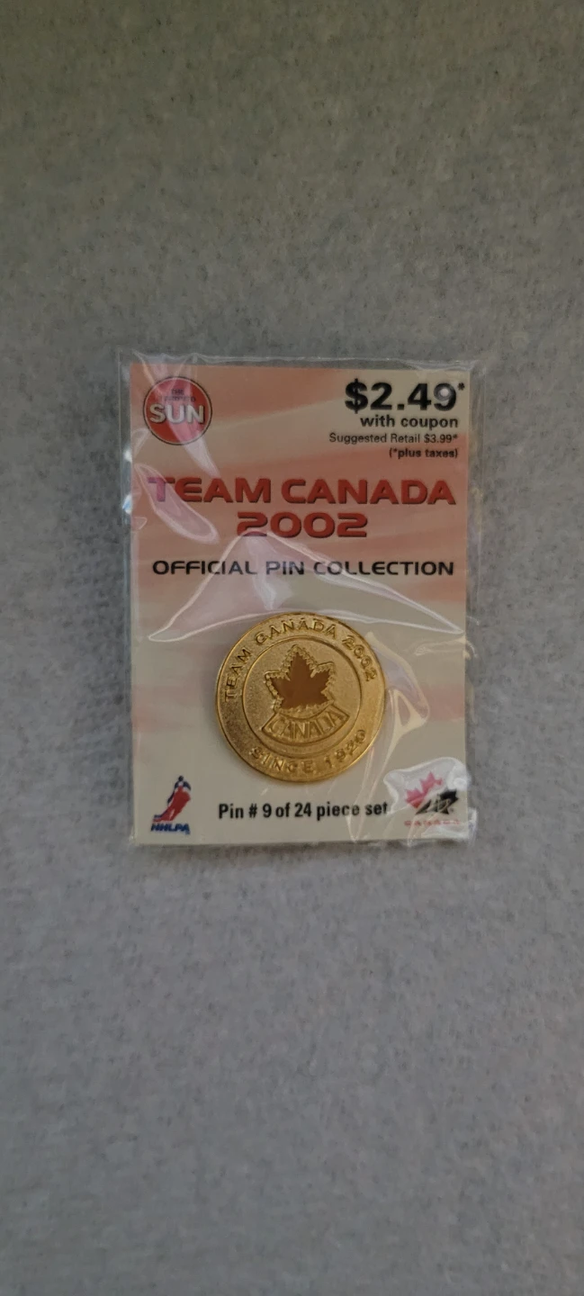 Team Canada 2002 Official Pin Collection - Pin #9