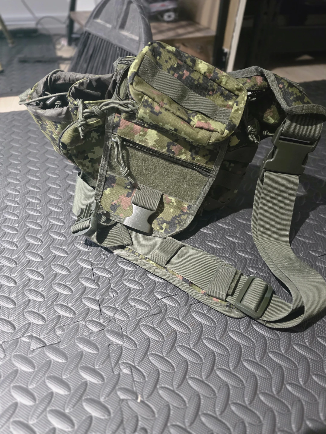 🏆 Camouflage tactical waist pack air soft - photo 4