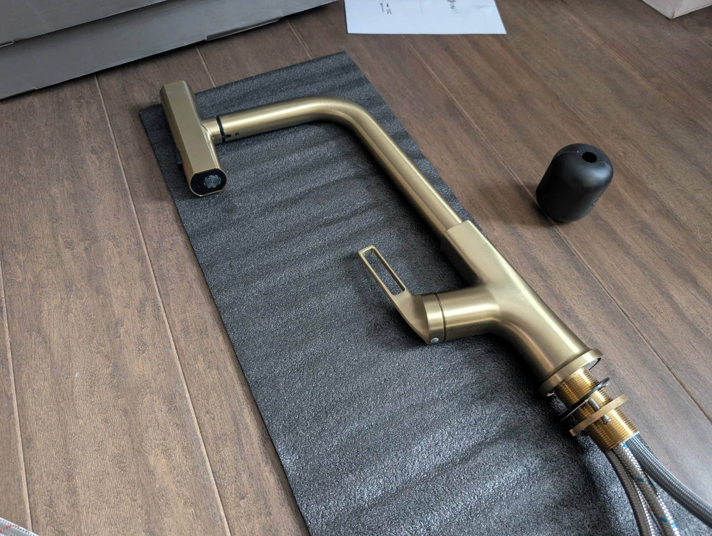 Brand New Brushed Gold Kitchen Faucet For Sale - photo 4