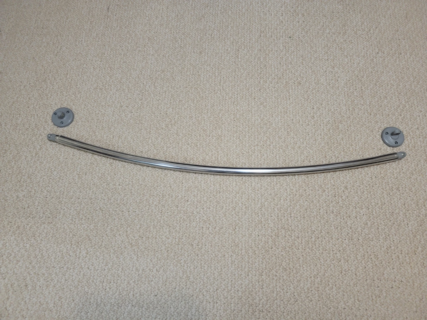 Curved Shower Curtain Rod with Mounting Hardware - photo 2