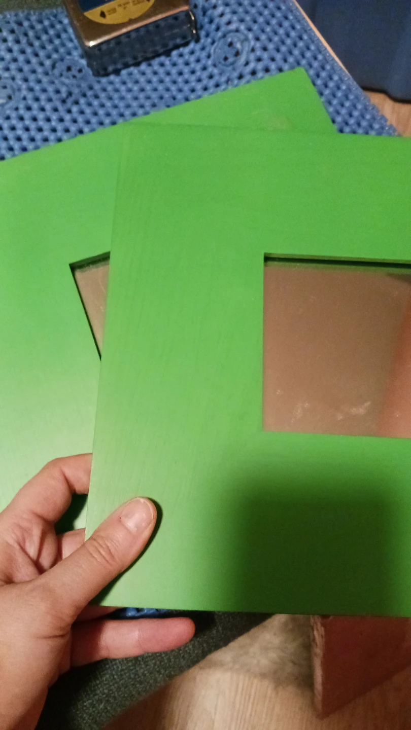 Vintage IKEA MALMA Mirrors (Green and Red) - photo 3