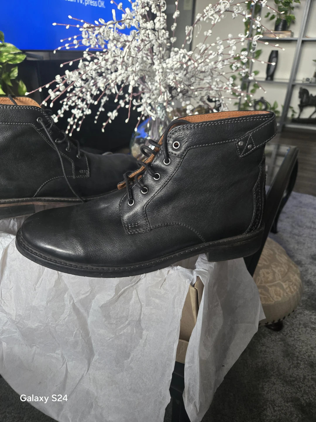 Clarks Black Leather Chukka Boots - photo 2
