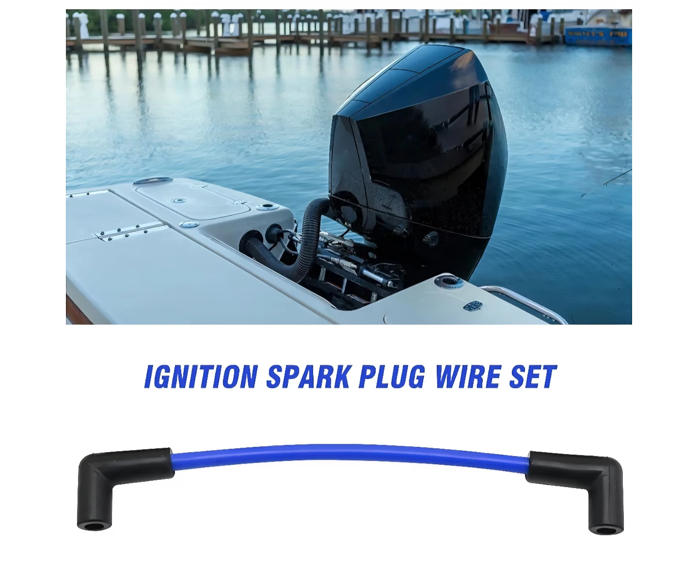Ignition Spark Plug Wire Set - Blue - photo 2