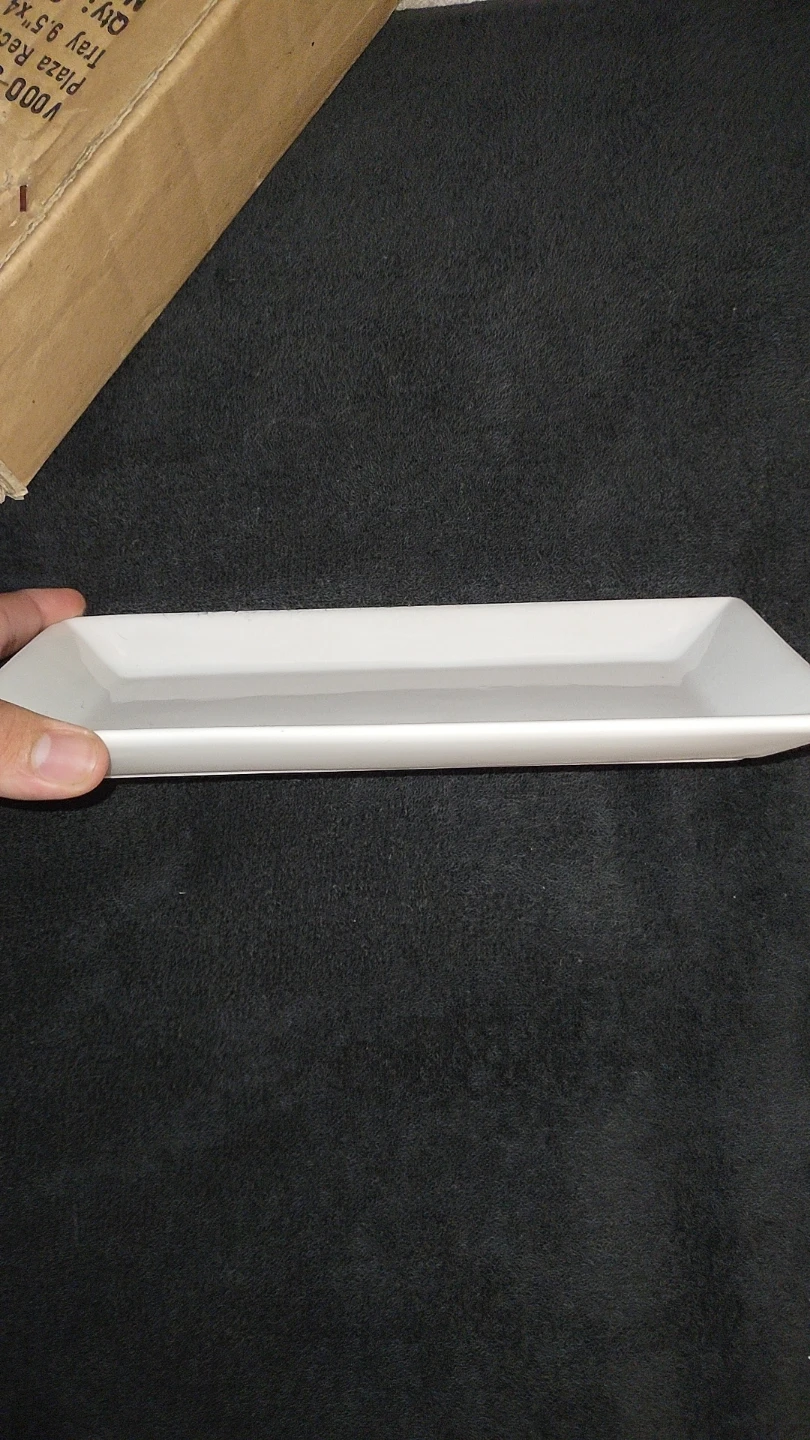 Plaza Rectangular Porcelain Tray(Set of 6)