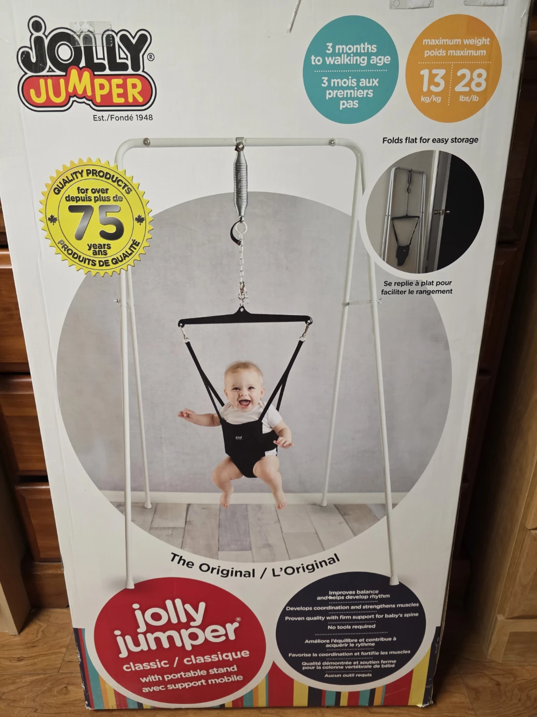 Jolly Jumper Classic Bouncer with Portable Stand