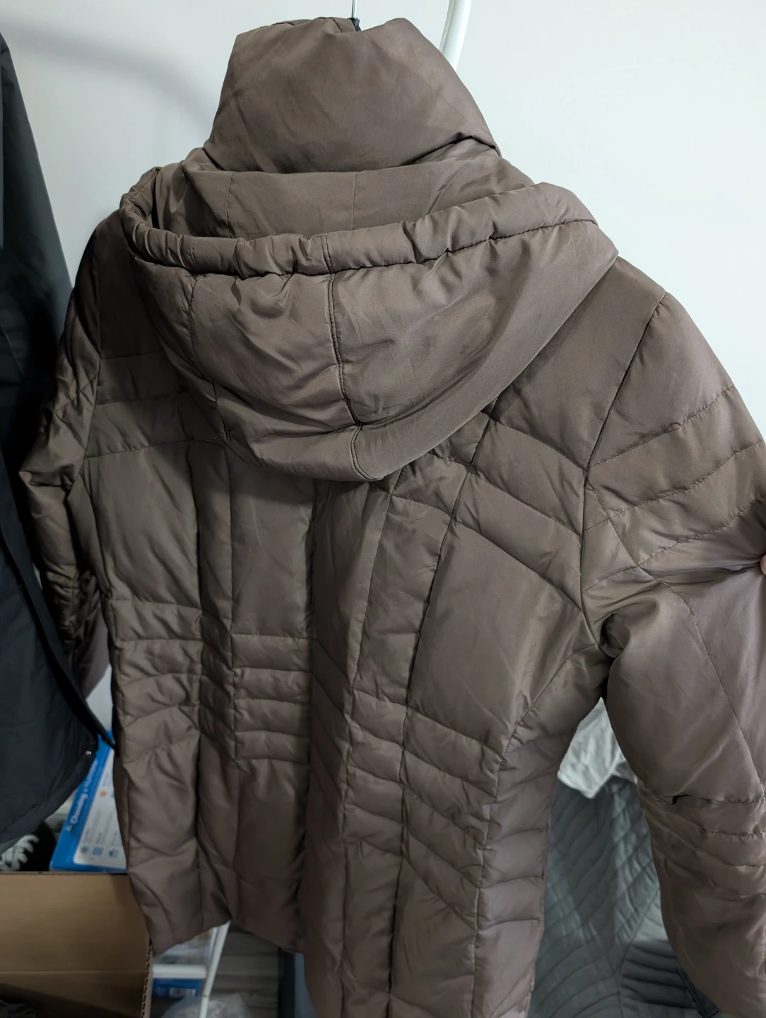 Calvin Klein Puffer Coat - Brown, Size US L - photo 4
