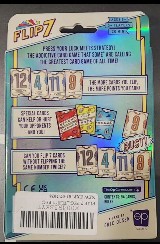 Flip 7 Card Game by The Op Games - photo 2