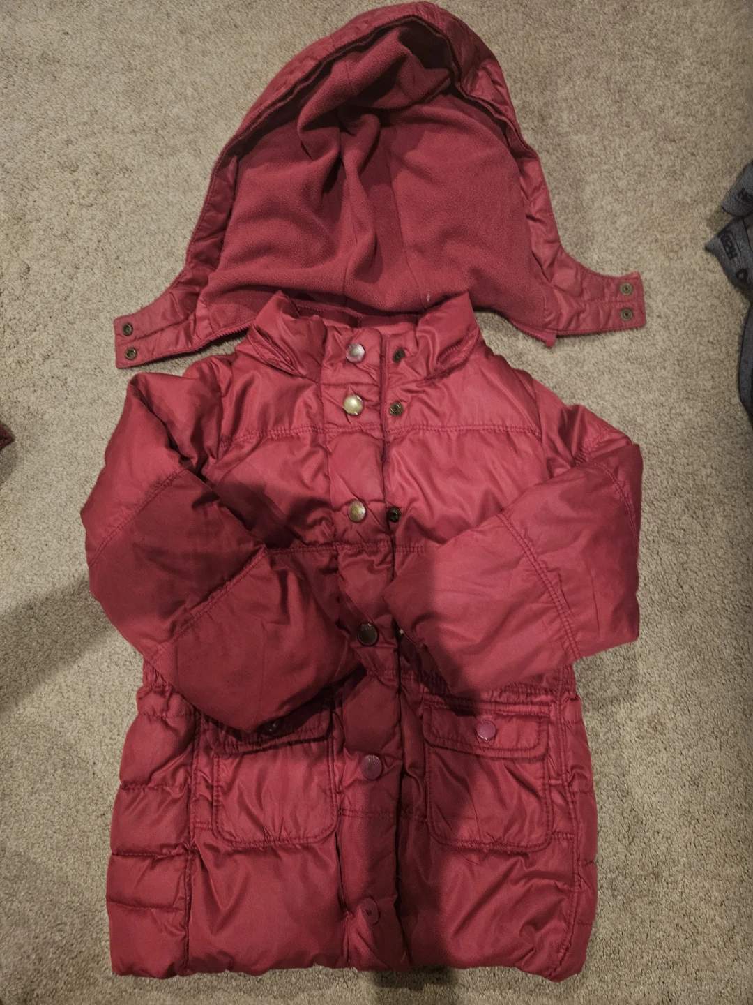 Gap kid 3Year -Red Puffer Snowsuit Overalls and Jacket Set
