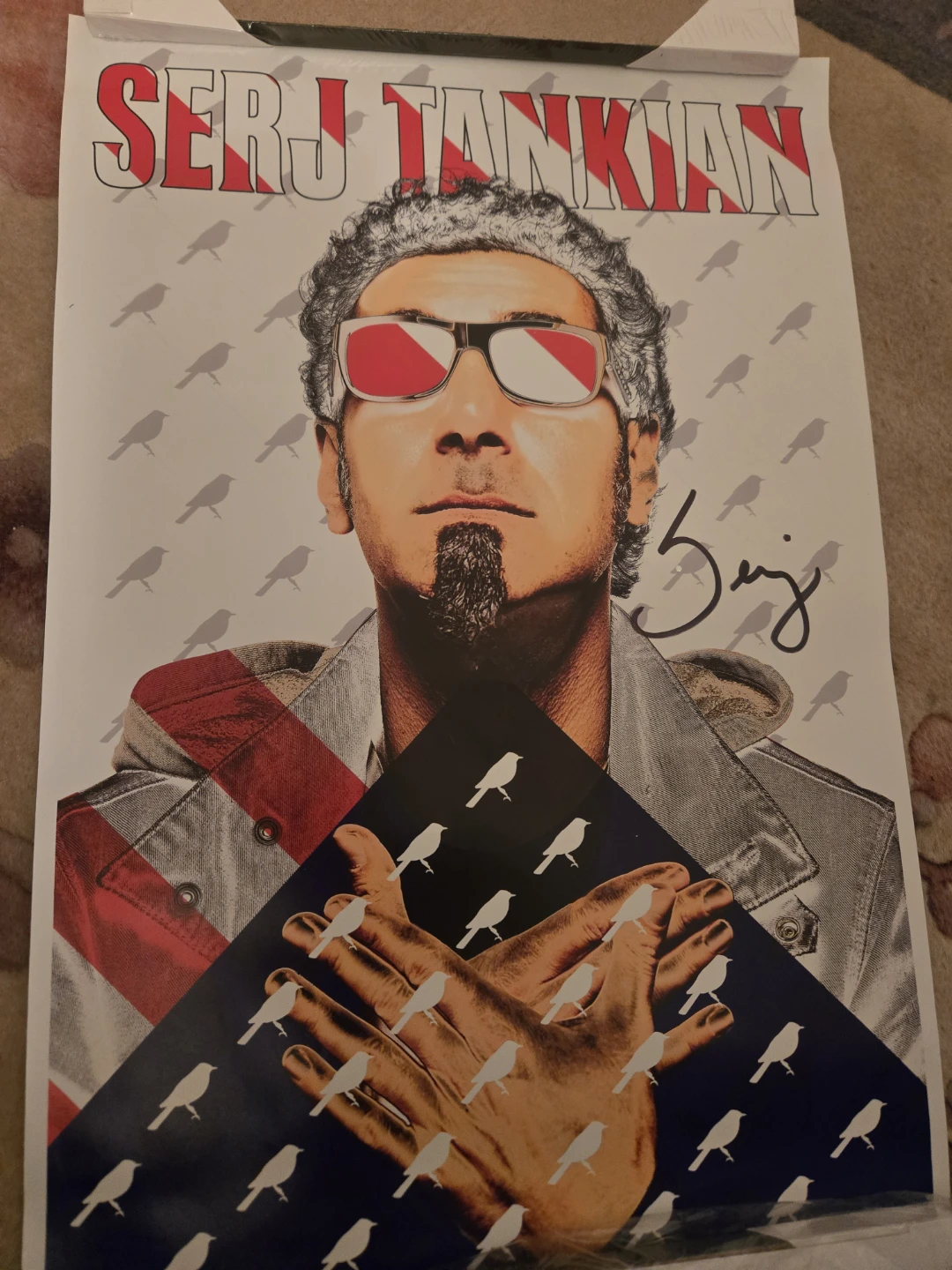 Serj Tankian Autographed Poster
