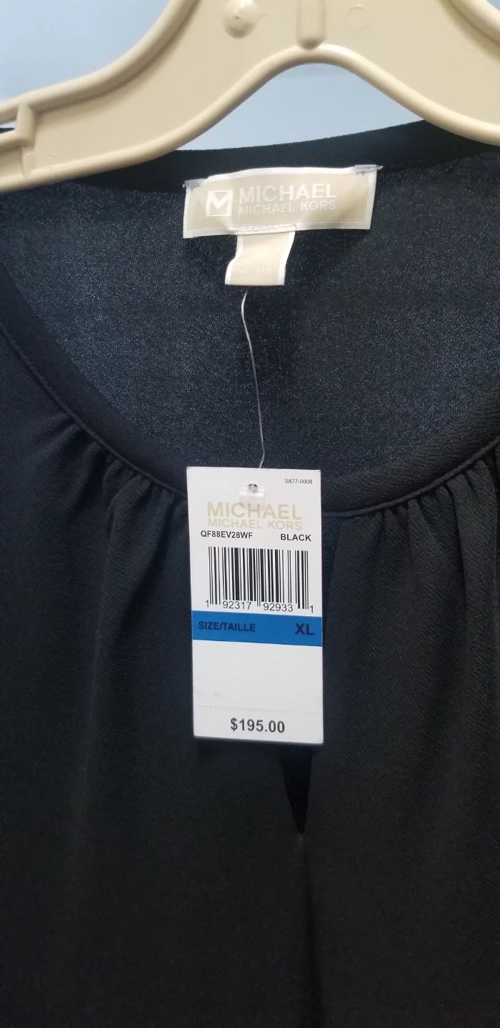 Michael Kors Black Dress with Gold Accent Sleeves - photo 2