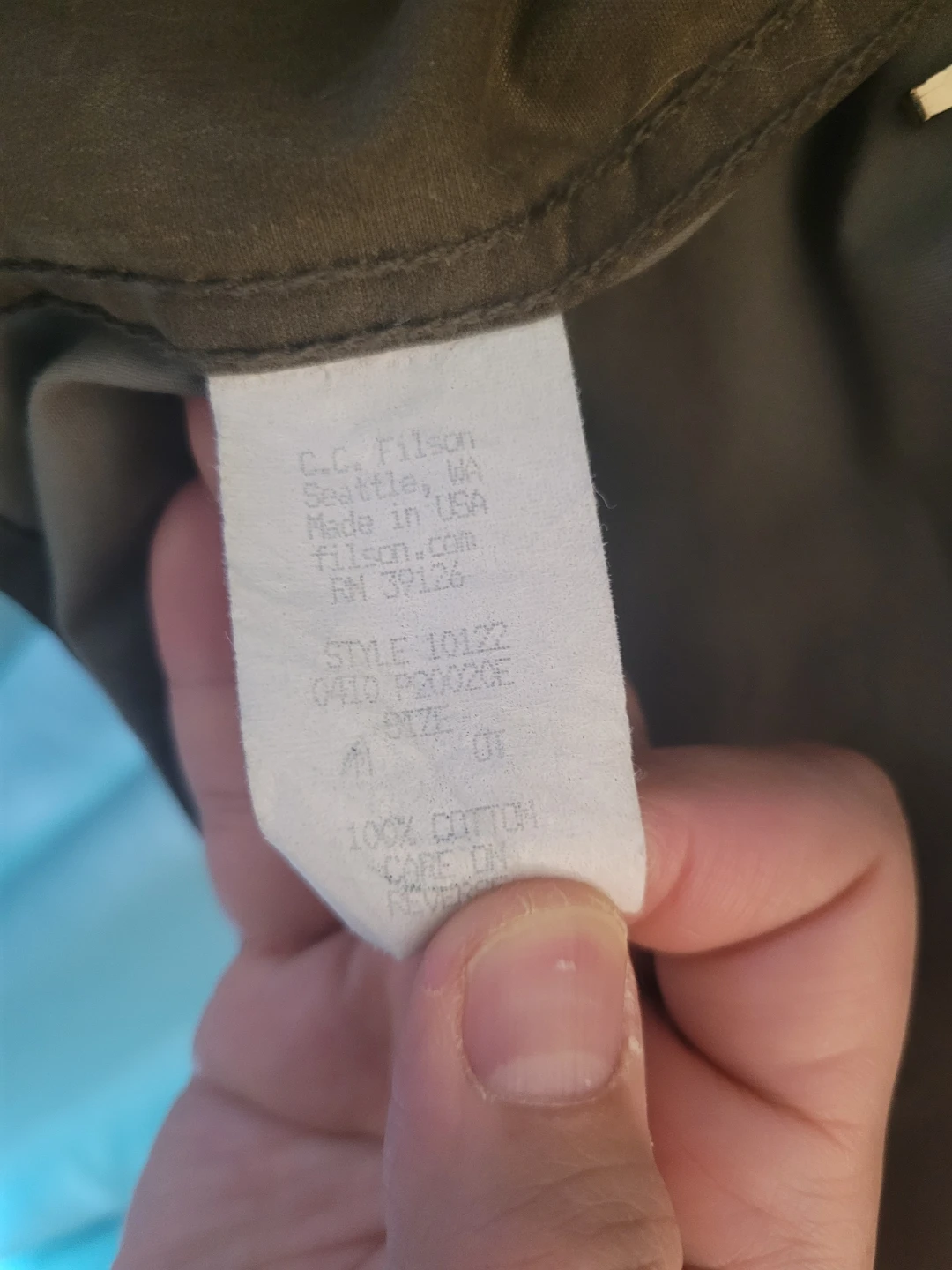 Filson Field Jacket Style 10122 Men's M - photo 5