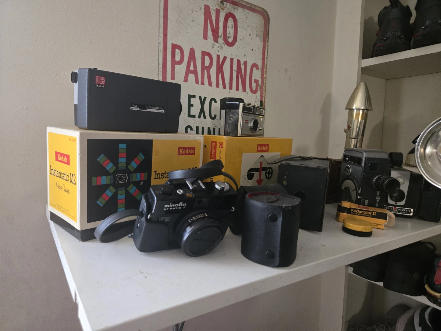 Kodak Instamatic M2 Movie Camera & Brownie Hawkeye