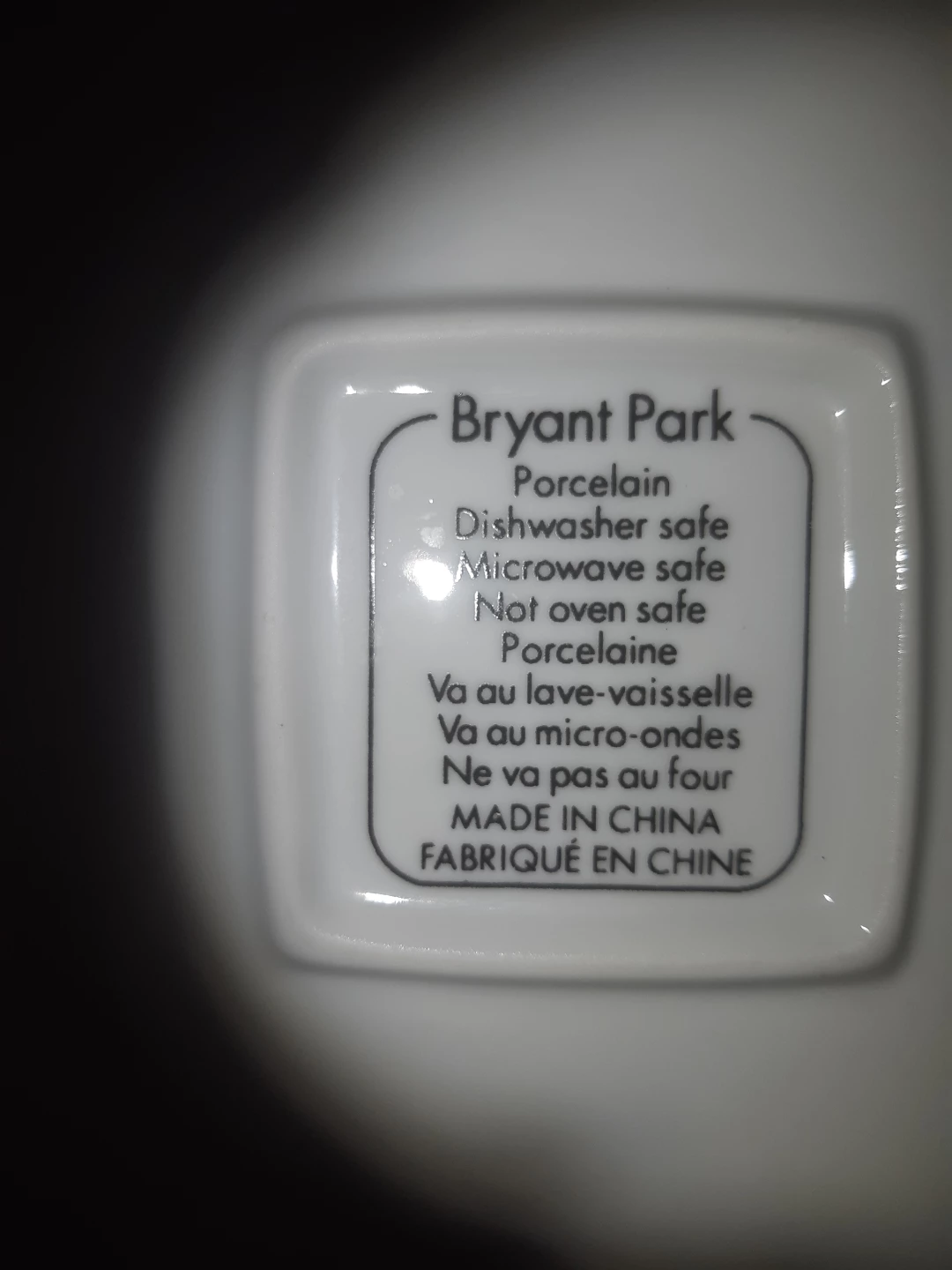 🥕 Bryant Park White Square Plates with Leaf Design Set - photo 4
