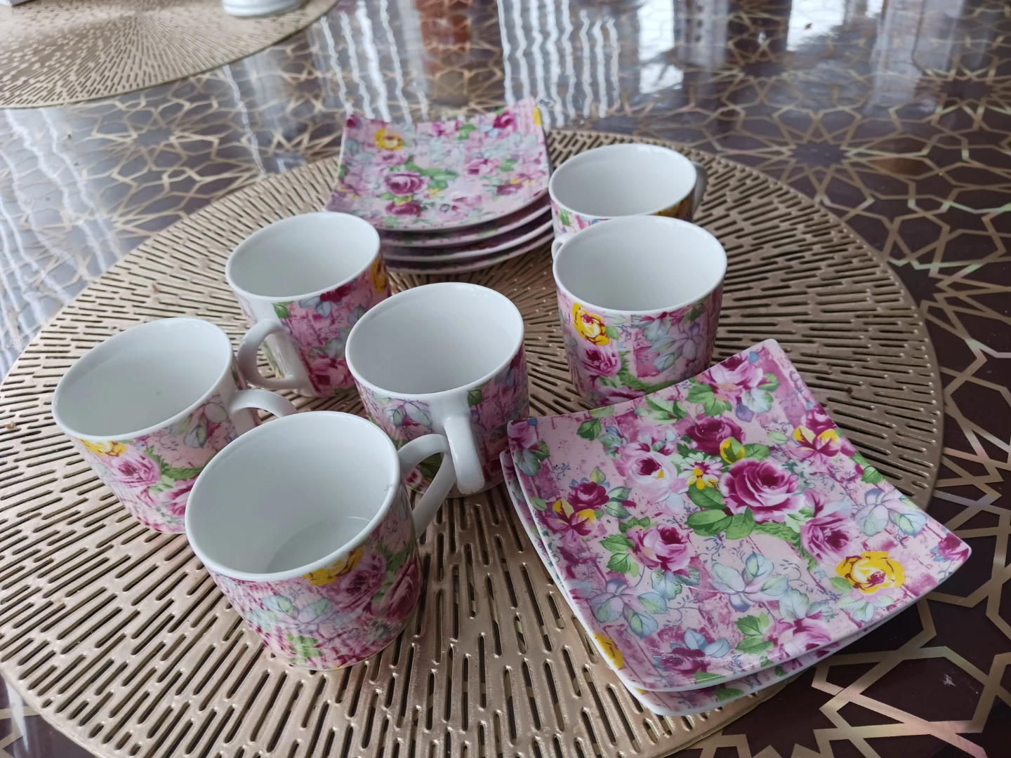 Floral tea Cup and Saucer Set