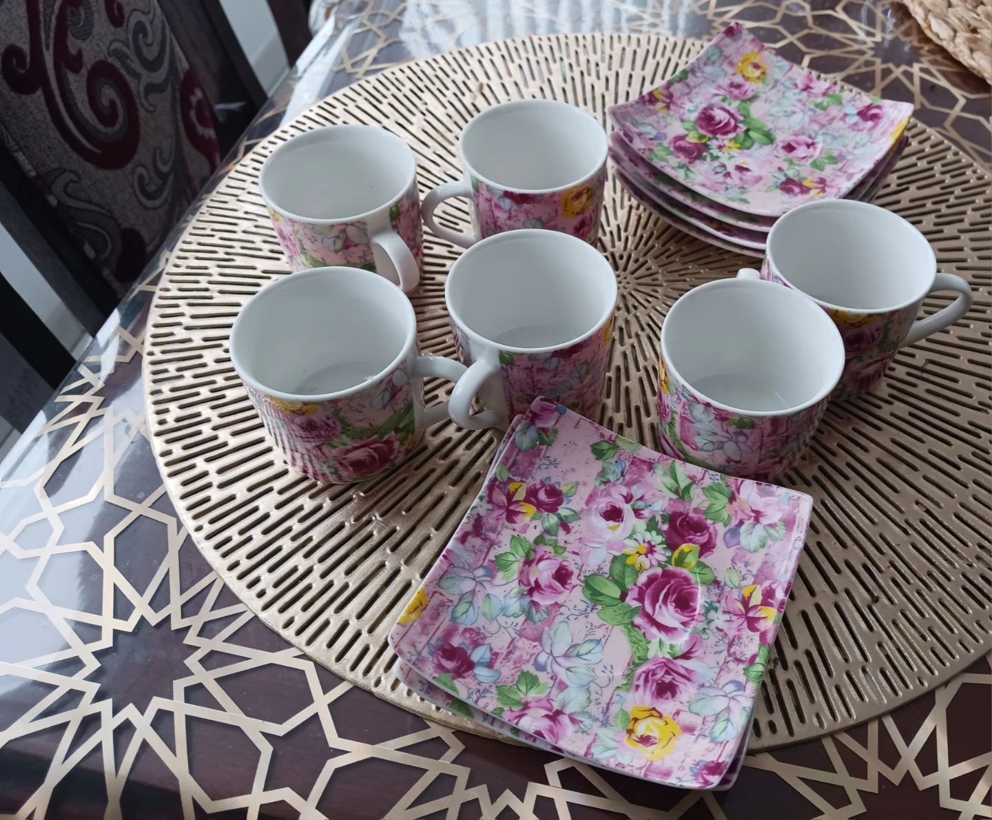 Floral tea Cup and Saucer Set - photo 2