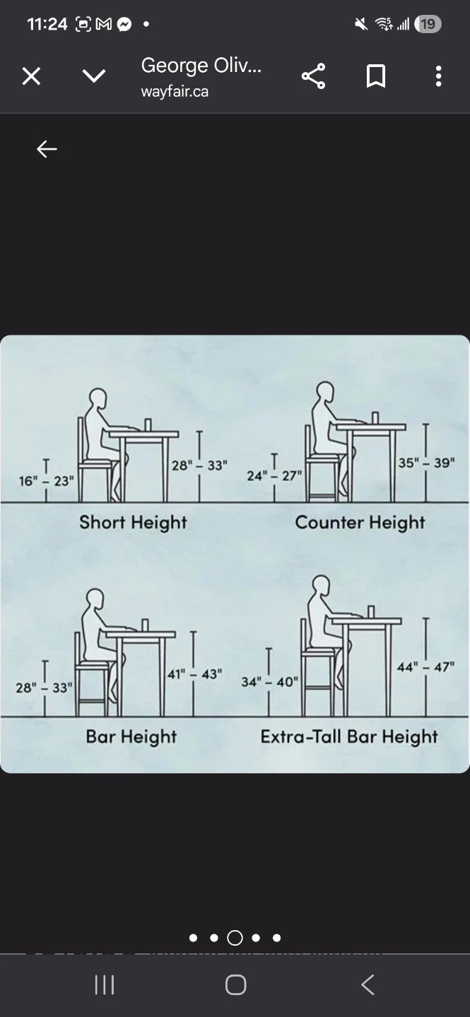 George Oliver Adjustable Swivel Bar Stools (Set of 2) - photo 4