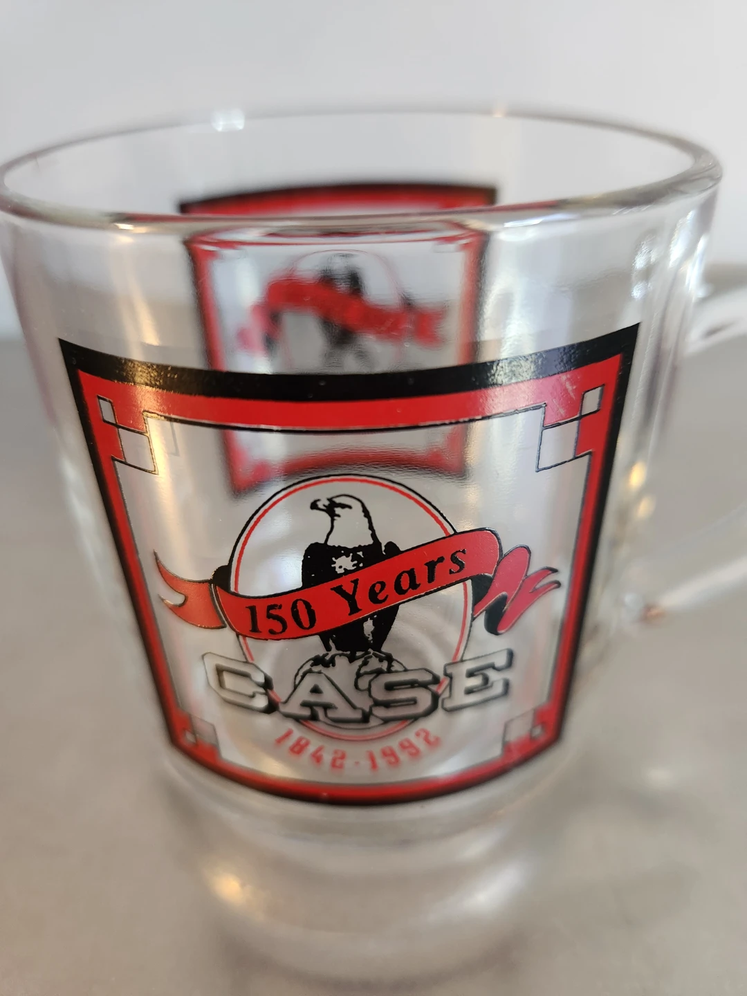 CASE 150 Years Commemorative Glass Mug