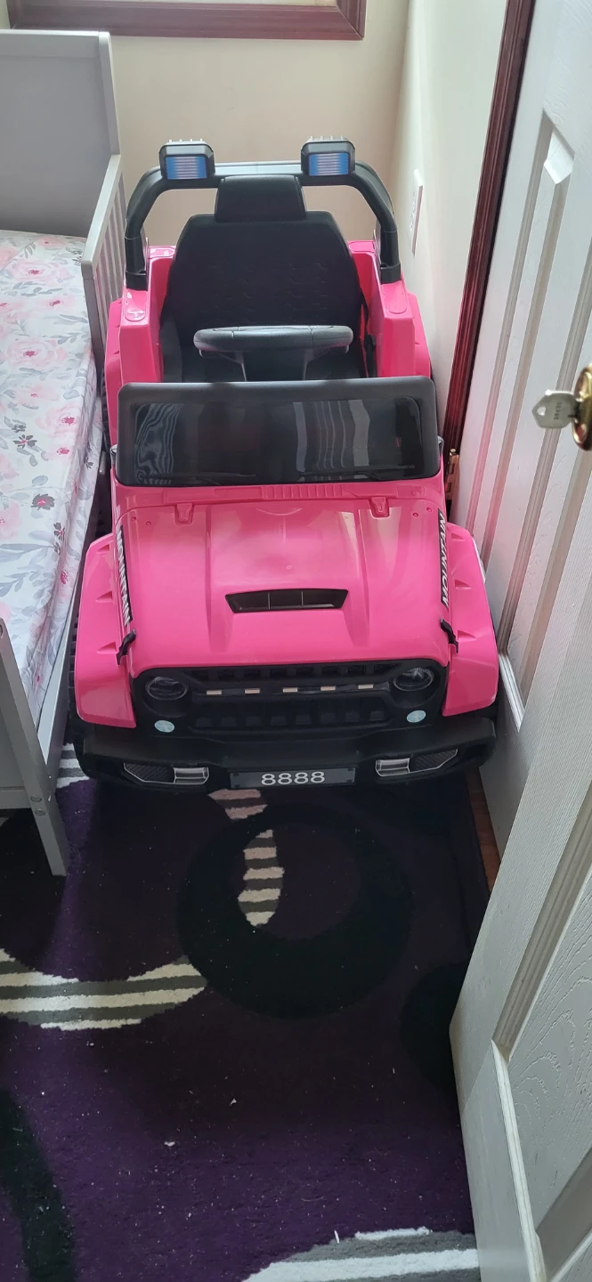 Kids Ride-On Electric Jeep - Pink