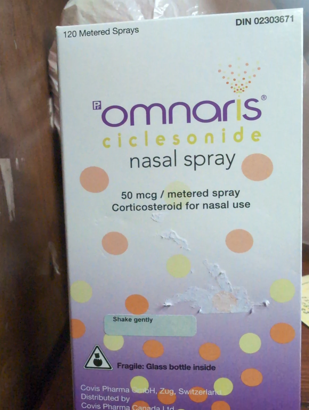 Omnaris Ciclesonide Nasal Spray - 120 Metered Sprays
