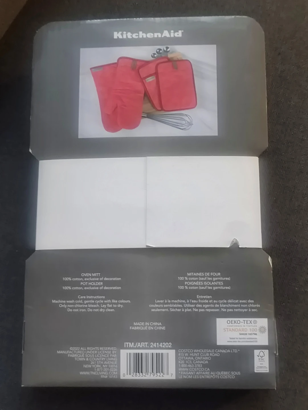 KitchenAid 4-Piece Silicone Oven Mitt and Pot Holder Set - photo 2