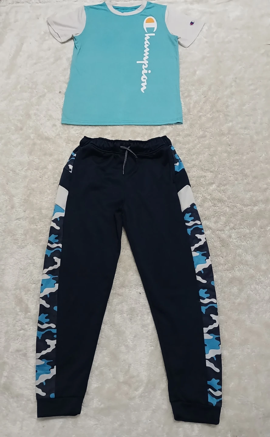 Champion T-Shirt and Track Pants