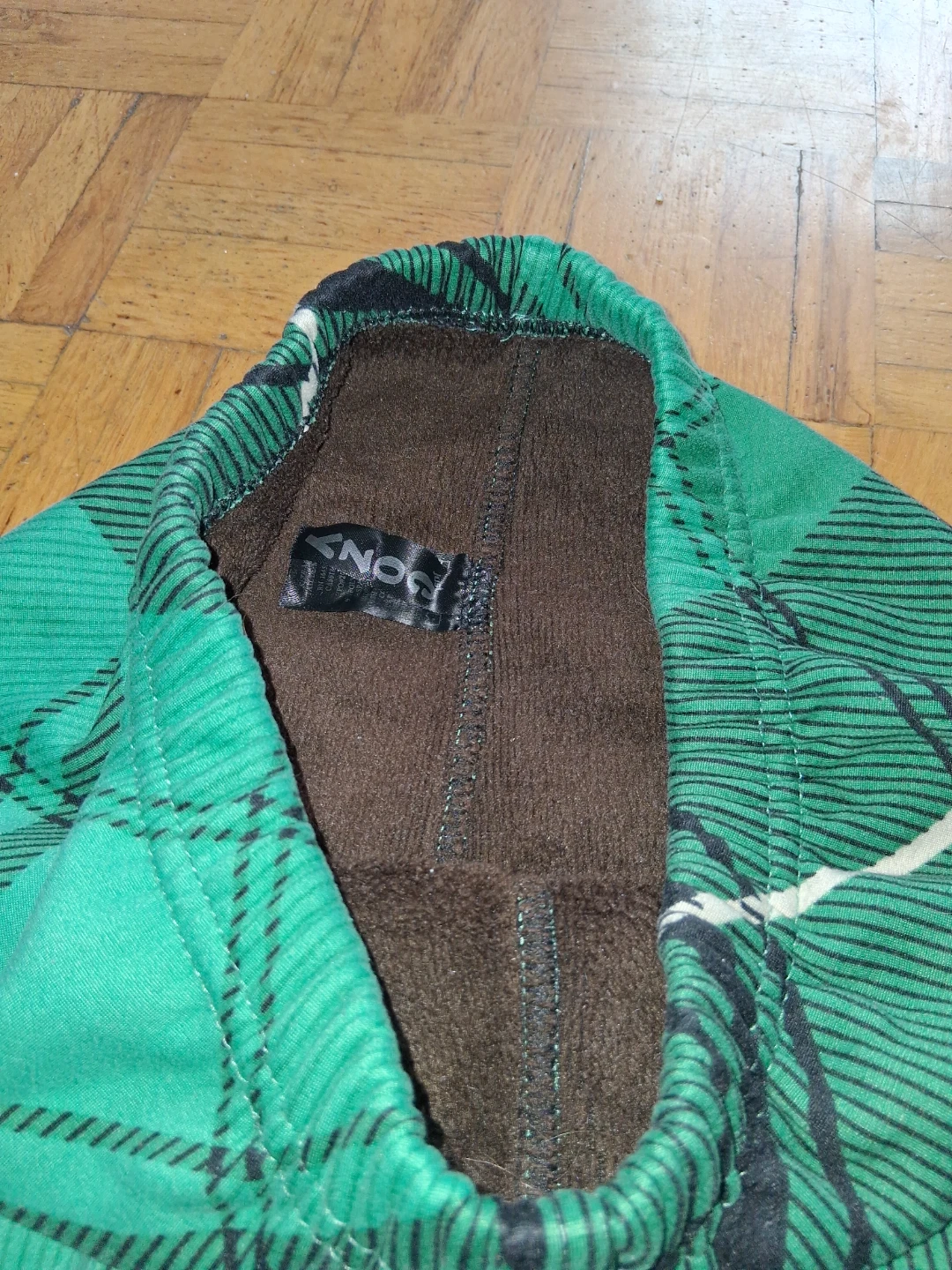 JUST COZY Green Plaid Fleece-Lined Leggings - photo 2
