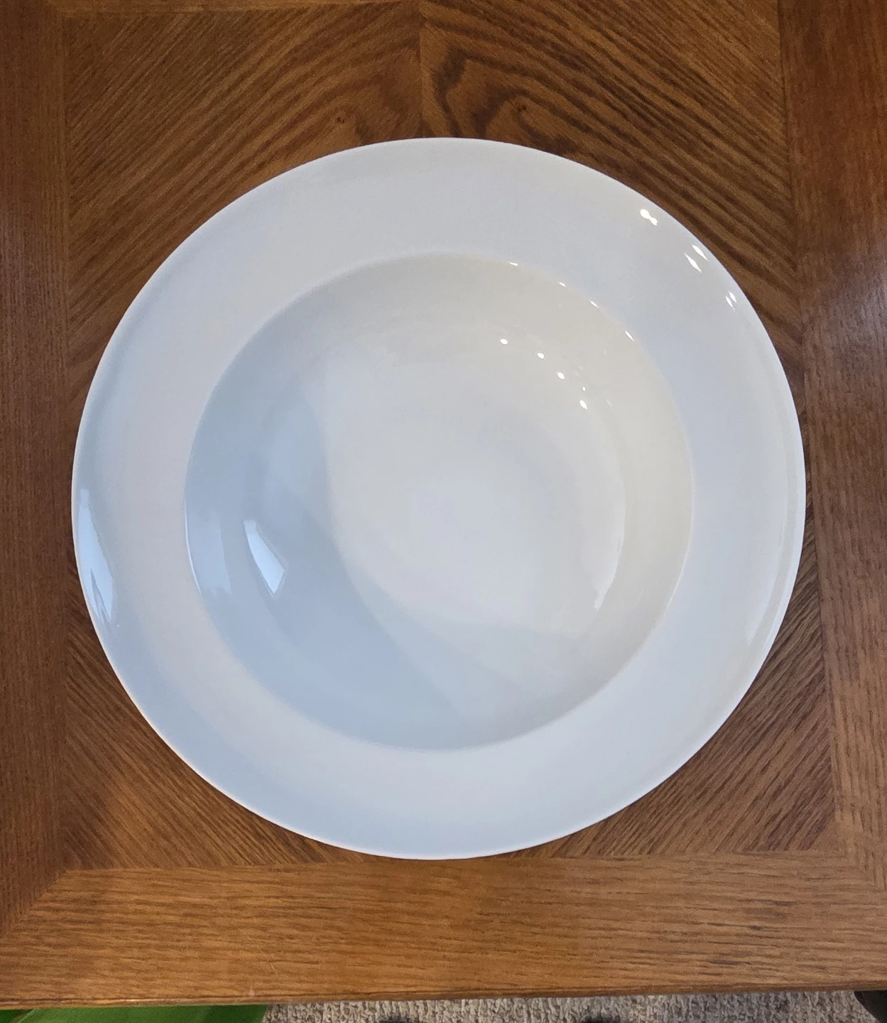 White Ceramic Pasta or Salad Bowl
