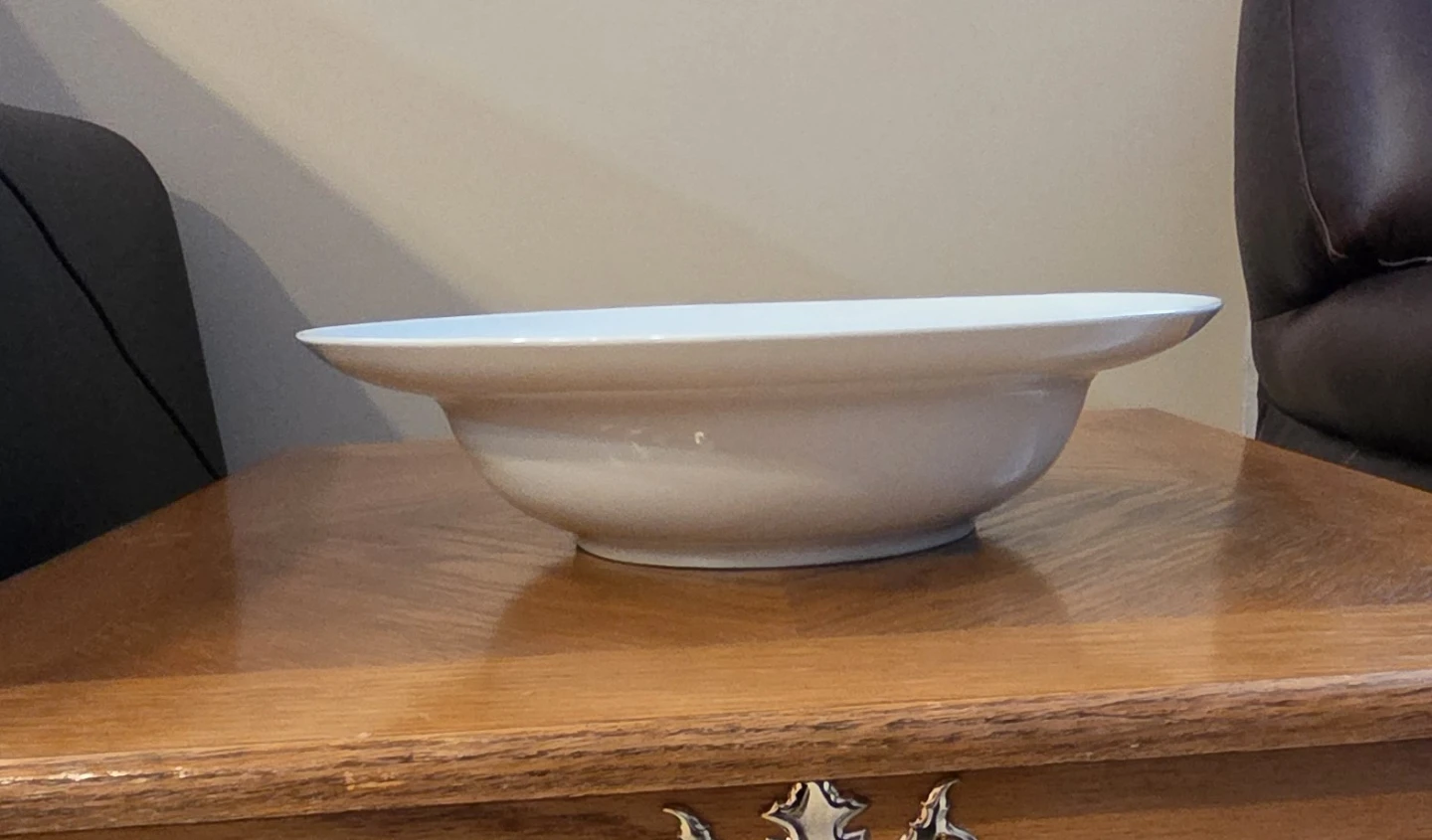 White Ceramic Pasta or Salad Bowl - photo 2