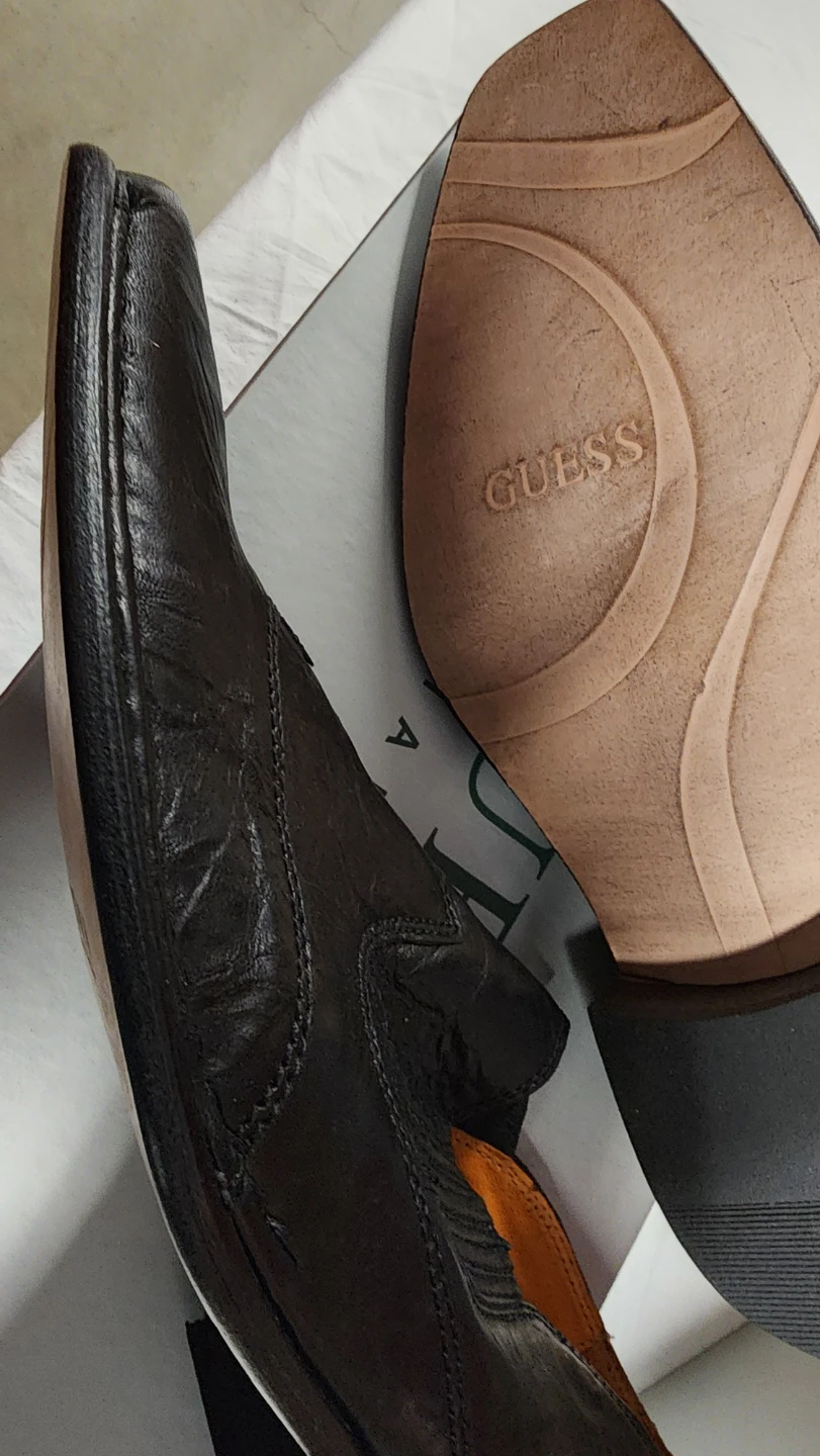 Guess by Marciano Black Leather Loafers - Size 10.5 - photo 3