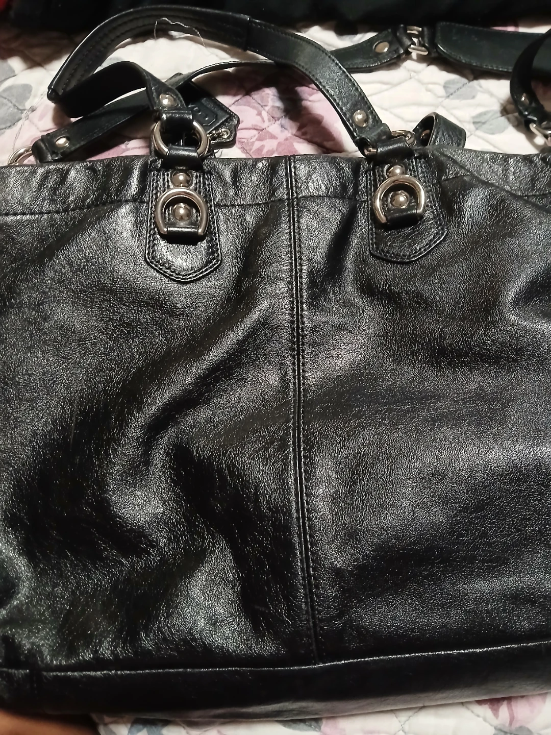 Coach Leather Tote Bag - photo 3
